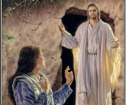 Jesús de Nazaret a la salida del sepulcro