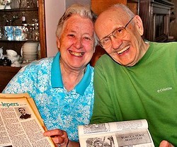 Jerry y Pat: orígenes diversos y notables para un matrimonio feliz.