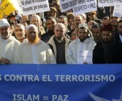 Manifestación de entidades musulmanas en España contra el terrorismo, tras el atentado a Charlie Hebdo