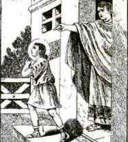 San Cirilo expulsado por su padre.