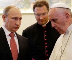 Encuentro de Vladimir Putin con el Papa Francisco del 10 de junio de 2015