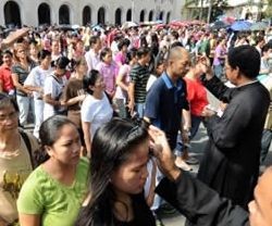 Miércoles de Ceniza en Bolivia, donde el 74 por ciento de la población se declara católica