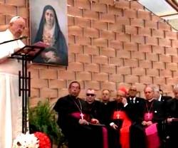 El Papa Francisco habla en Quito al mundo académico y educativo