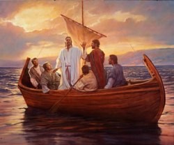 Los apóstoles se fueron con Jesús...
