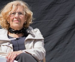 La alcaldesa de Madrid, Manuela Carmena, de la formación populista Ganemos Madrid
