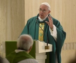 El Papa Francisco en las homilías de Santa Marta predica la misericordia de Dios