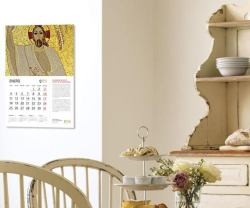 El Calendario de la Misericordia de Rupnik en la pared, por el mes de enero