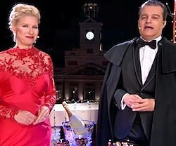 Ramón García y Anne Igartiburu, una pareja ya clásica en las campanadas de fin de año de Televisión Española.