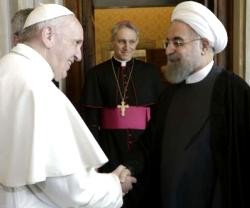 Hasán Ruhani, presidente de Irán, visitó al Papa Francisco en el Vaticano - desde 1999 no se producía una visita así
