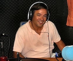 Luis Antequera, en el estudio de Radio María.