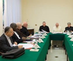 El papa Francisco en la decimotercera reunión del Consejo de los nueve cardenales