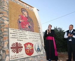 Inauguran en Jordania el Jardín de la Misericordia del Papa que dará trabajo a refugiados iraquíes