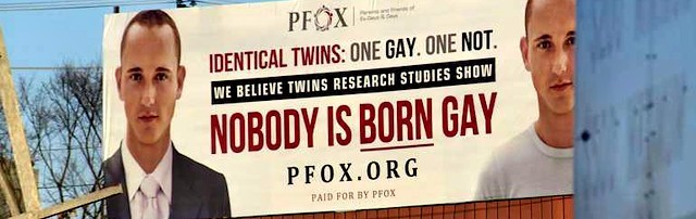 La campaña de PFOX afirma lo que los estudios científicos sugieren: no existe el llamado gen homosexual.
