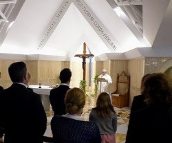 Misa del Papa Francisco en la capilla de Santa Marta