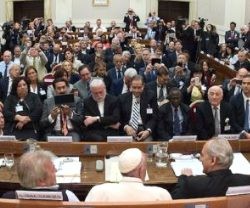El Papa Francisco en el encuentro de jueces contra la trata de personas