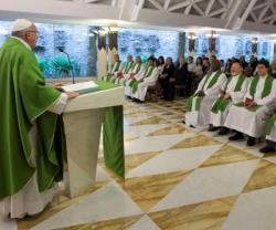 El Papa comenta los evangelios del día en sus homilías de Santa Marta