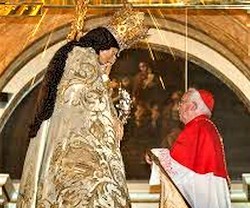El cardenal Cañizares con la Virgen de los Desamparados - contra la ofensa, un desagravio el jueves en Valencia