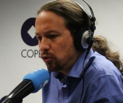 El líder de la izquierda populista, Pablo Iglesias, en la COPE, la cadena de radio ligada a la Conferencia Episcopal