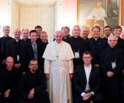Francisco suele visitar a comunidades jesuitas cuando viaja por el mundo, en este caso en Cracovia