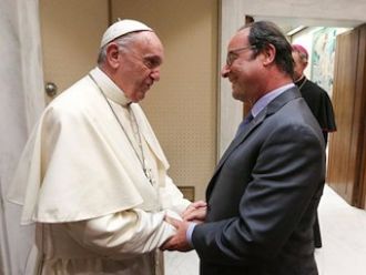 Clara distensión entre el Papa y Hollande