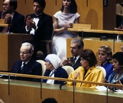 La Madre Teresa ya estuvo en Naciones Unidas en 1985... fue presentada como un modelo internacional