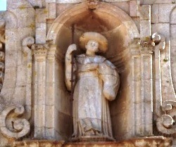 Hornacina en el monasterio de Lorenzana.