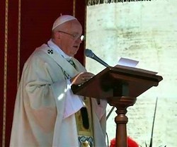 El Papa dejó claro que no hay alternativa a la caridad: las obras de misericordia son el camino del cristiano.