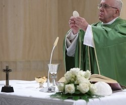 El Papa Francisco ha retomado las misas matinales diarias en la residencia Santa Marta