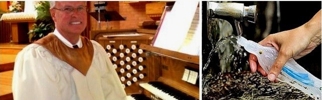 John Barnes, organista en su parroquia, se convirtió con la película clásica de Lourdes y se sanó la mano con agua de Lourdes