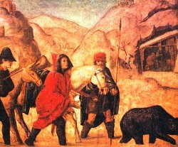 San Gall y el oso.