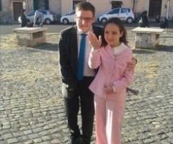 Camila y Nicolás se curaron por milagros de San José Brochero -él, con 11 meses, ella con 8 años