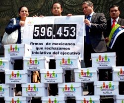 Casi 600.000 firmas en México contra la redefinición del matrimonio que quieren imponer Peña Nieto y los lobbies gays