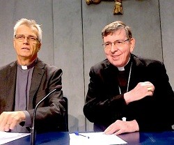 El cardenal Koch junto al reverendo luterano Martin Junge en el Vaticano