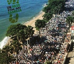 Multitudinaria marcha profamilia en República Dominicana para clausurar al Año de la Misericordia