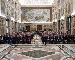 El Papa recibió a los representantes de Global Foundation en el Vaticano