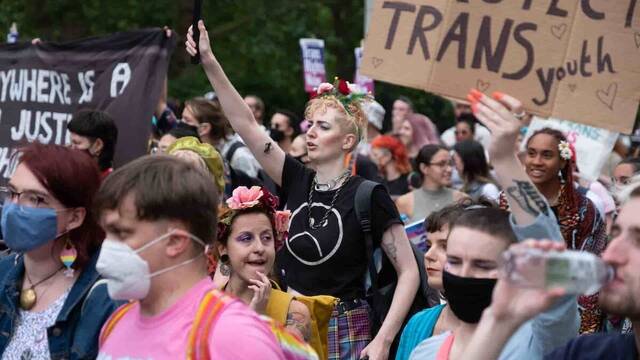 Manifestación trans.