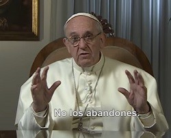 El Papa promueve un anti «mannequin challenge» contra la indiferencia con los pobres y marginados