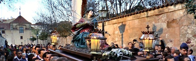 Imagen de Nuestra Señora de los Dolores, en Salamanca, obra de Felipe Corral. Se conserva en la Capilla de la Iglesia de la Vera Cruz.