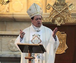 El cardenal Norberto Rivera, arzobispo de México, hizo una homilía durísima también contra el aborto la corrupción y la violencia.