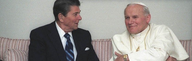 Wojtyla y Reagan