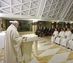El Papa habló en la homilía de la plenitud de los tiempos