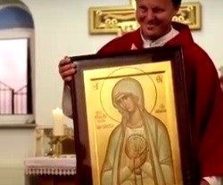 El icono de estilo bizantino de la Virgen de Fátima ha peregrinado por Rusia y Asia Central estos años