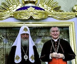 El cardenal Parolin y el patriarca Kiril destacaron la importancia histórica del acercamiento entre la Santa Sede y el Patriarcado de Moscú.