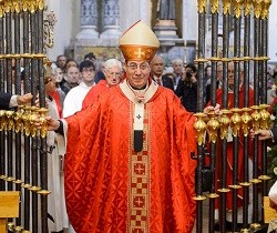 El arzobispo de Pamplona abrió la puerta Santa, que volverá a cerrarse en julio de 2018 / Navarra.com