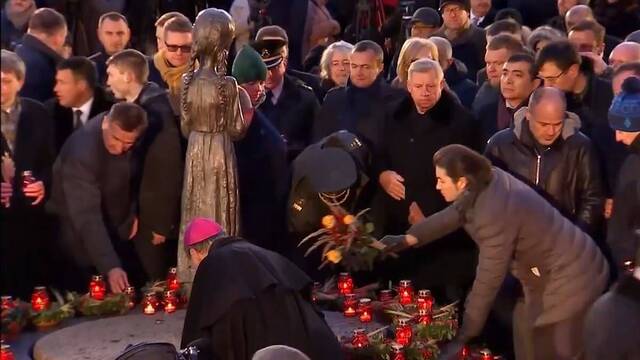 Homenaje a las víctimas del Holodomor.