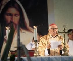 Luis Villalba, cardenal y arzobispo emérito de Tucumán, en la misa por la fiesta de la Virgen de la Merced
