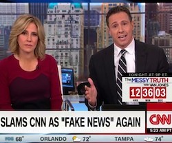 Donald Trump ha acusado a diversos medios, y en especial a la CNN, de fabricar fake news para desprestigiarle.