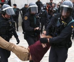 Este domingo 1 de octubre ha dejado 840 civiles y 33 agentes policiales heridos en Cataluña, aunque de poca consideración