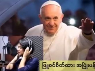 Himno birmano para recibir al Papa