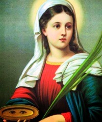 Santa Lucia, virgen y mártir.